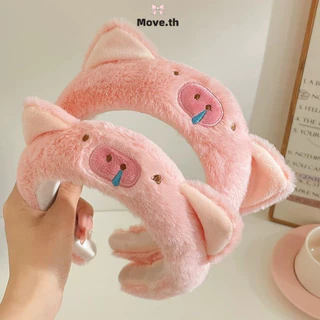 ในไทย-พร้อมส่ง✨2026ใหม่น่ารักหมูสีชมพูการ์ตูนตุ๊กตาคาดศีรษะผมวงเครื่องประดับผม เครื่องประดับผมแฟชั่น