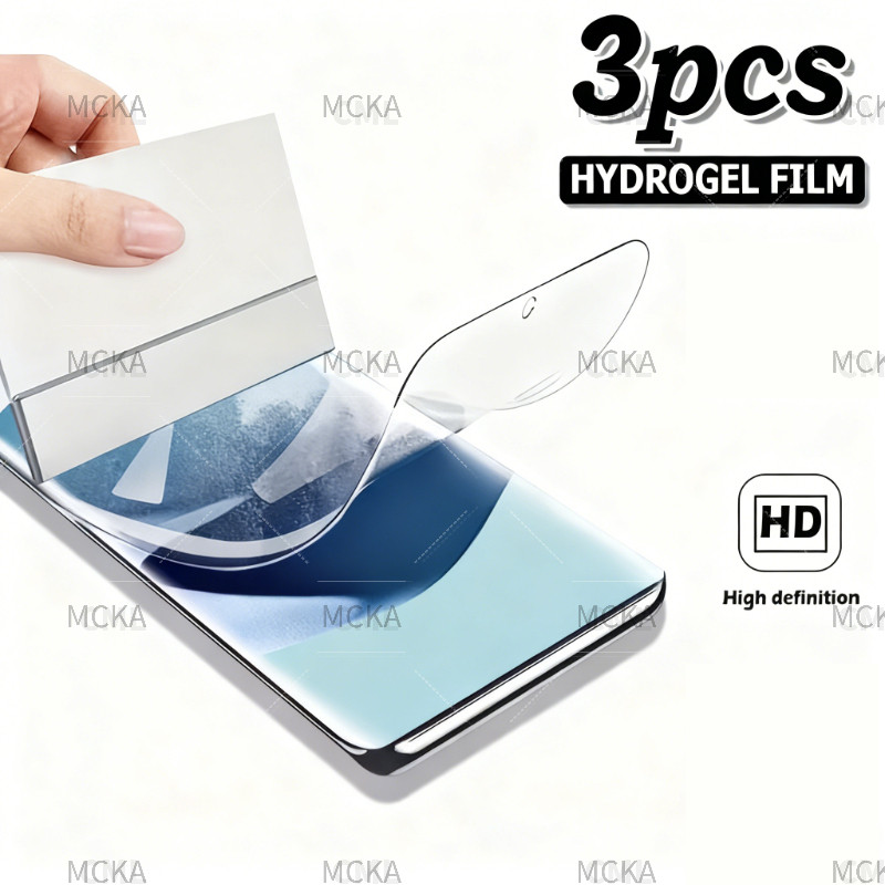 3 ชิ้น High-definition hydrogel สําหรับ VIVO X300 X200 V50 V60 V40 V30 V29 V28 V27 V25 X100 X90 X80 X70 X60 X50 HD Clear & Self-Healing Ultra-ทนทาน,รองรับลายนิ้วมือ