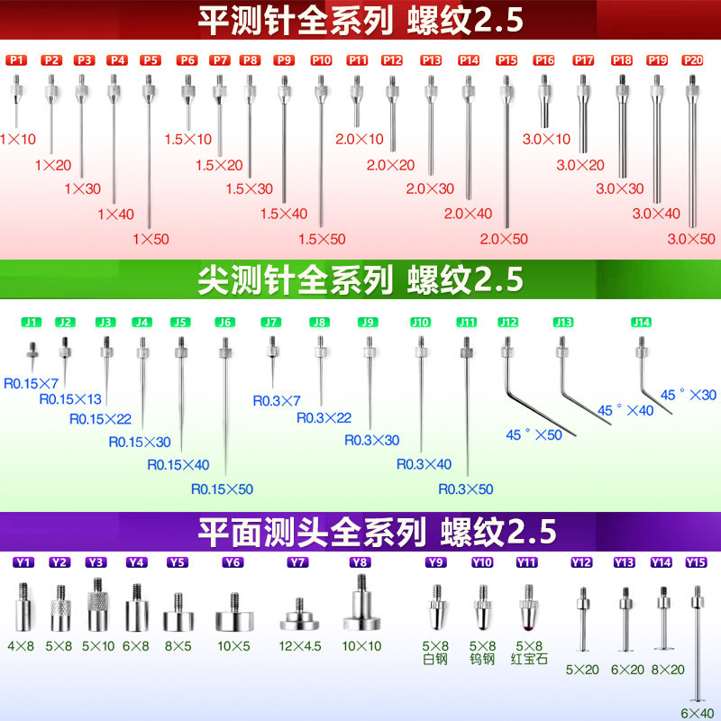 ขายร้อนไมโครมิเตอร์แบน Probe เครื่องวัดความสูง Dial Probe Ball Probe เครื่องวัดความสูง T-Shaped Prob