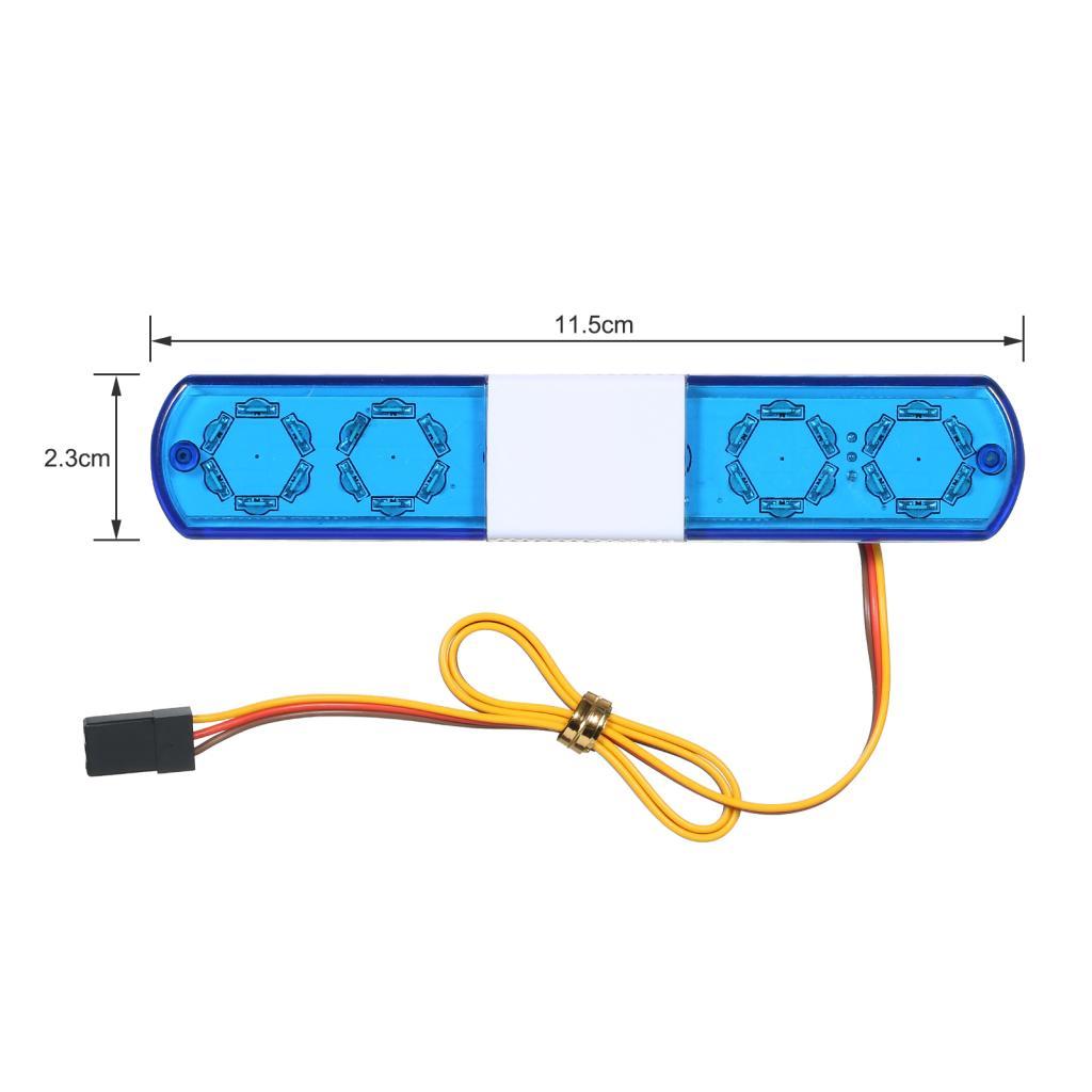 Xiulo Xiulo LED ไฟตำรวจ RC รถเปลี่ยนหลอดไฟสำหรับ WPL D12 Drift Off-road