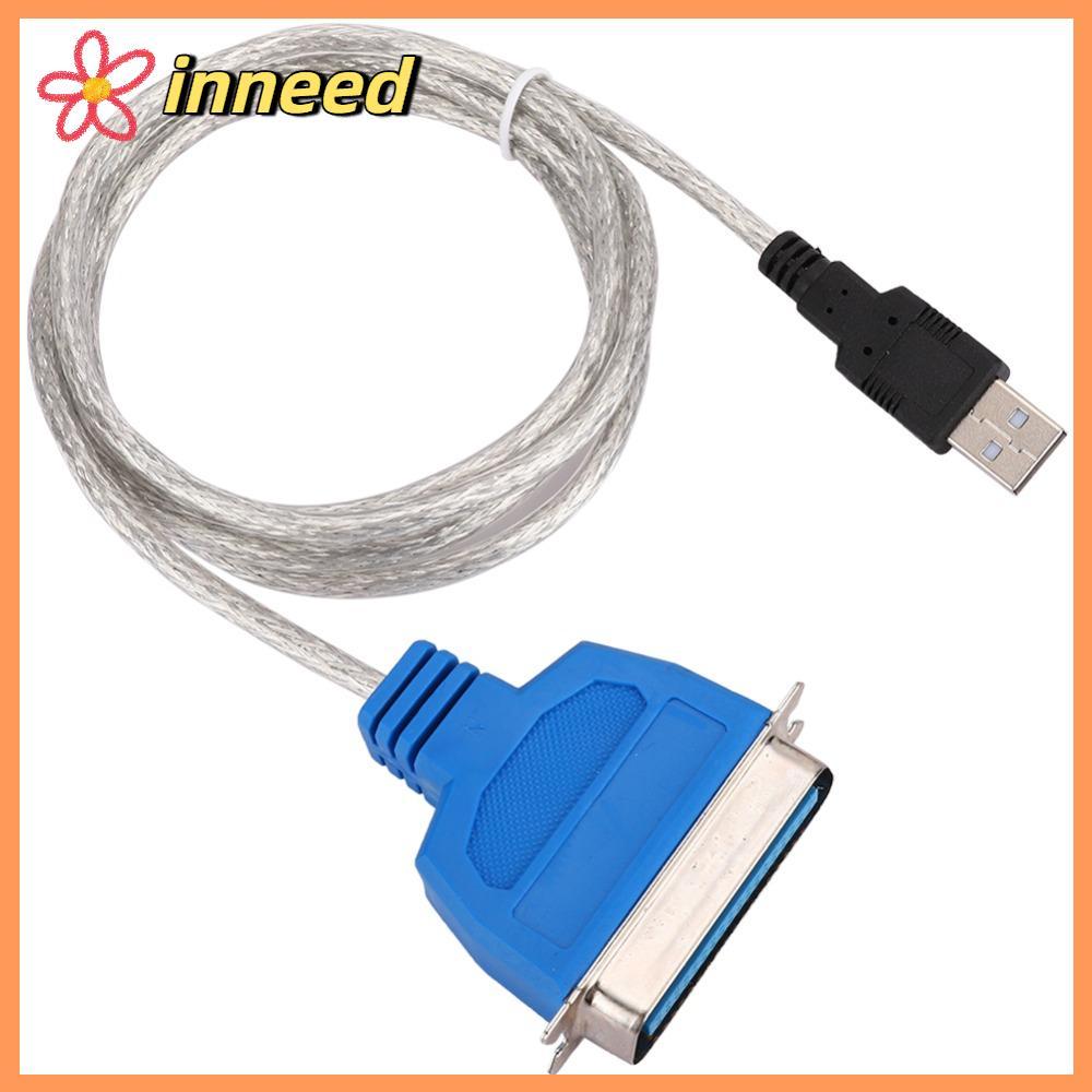 INNEED สาย USB เป็น Parallel, อะแดปเตอร์สายเคเบิลเครื่องพิมพ์ที่ใช้งานได้จริง 4.9FT, Universal Fast Transmission IEEE 1284 เครื่องพิมพ์แปลง