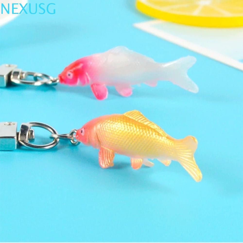 NEXUSG จําลองสัตว์ Koi รุ่น, จําลองสัตว์ปลา Lucky Koi กระเป๋าจี้, ของขวัญวันเกิด Lucky Koi Kawaii น่