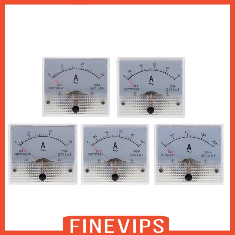 [Finevips] 85L1 AC 5A Analog Panel Ammeter Ampere Current Meter, 2.5 Error Margin