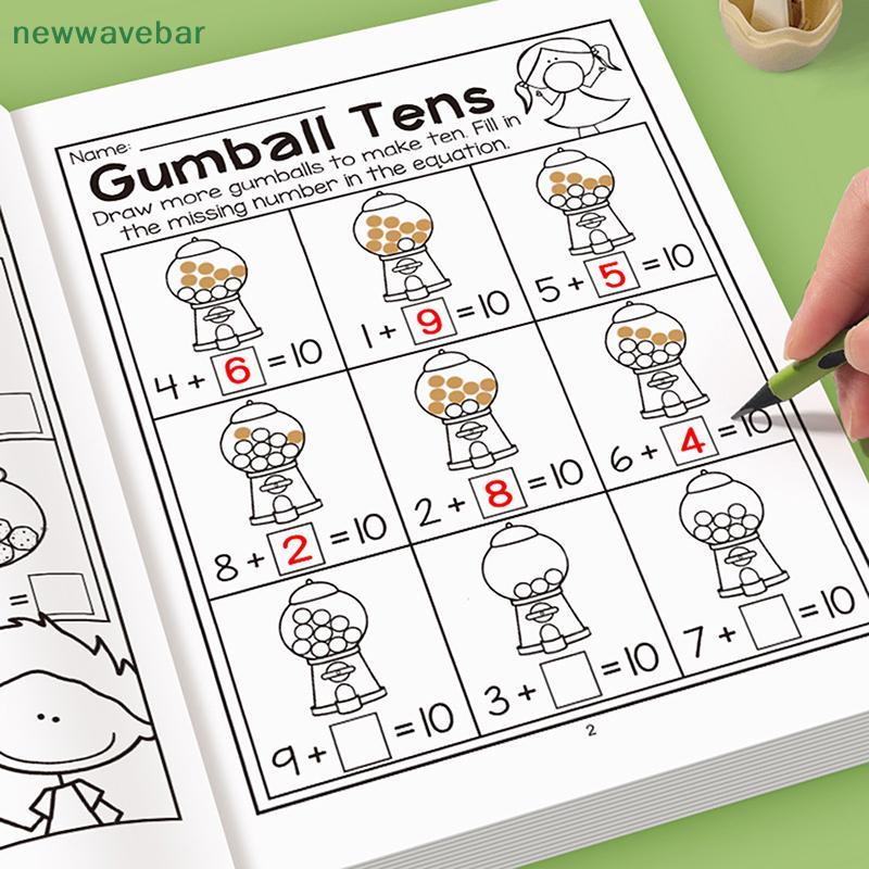 [HENGHOME] สมุดงานการเรียนรู้คณิตศาสตร์แบบโต้ตอบ 32 ชั้นพร้อมแผ่นงานบวกและลบ ปริศนาคําไขว้ กิจกรรมคณิตศาสตร์สีสันสดใส {TH}