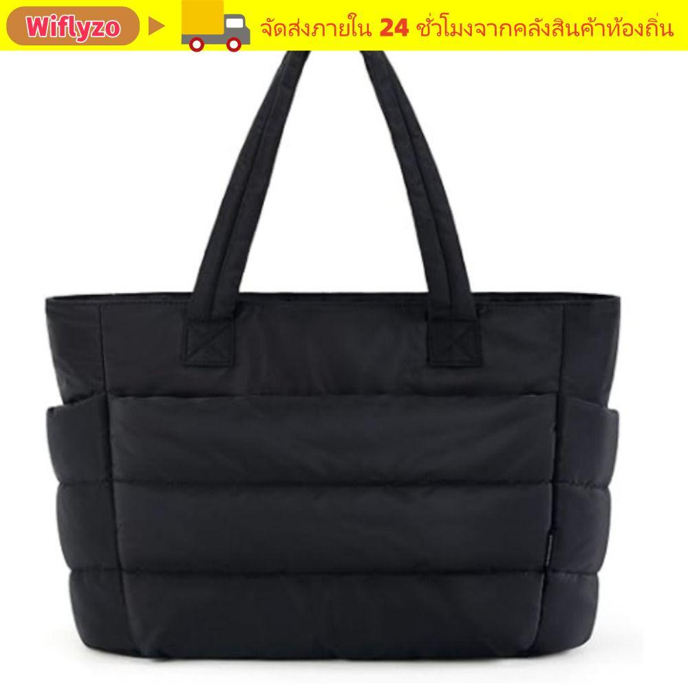 WIFLYZO กระเป๋า tote ถือ ผู้หญิง แบบ casual พร้อมช่องเก็บเยอะ เหมาะสำหรับทำงาน ชายหาด ฟิตเนสและเดินเล่นในห้าง