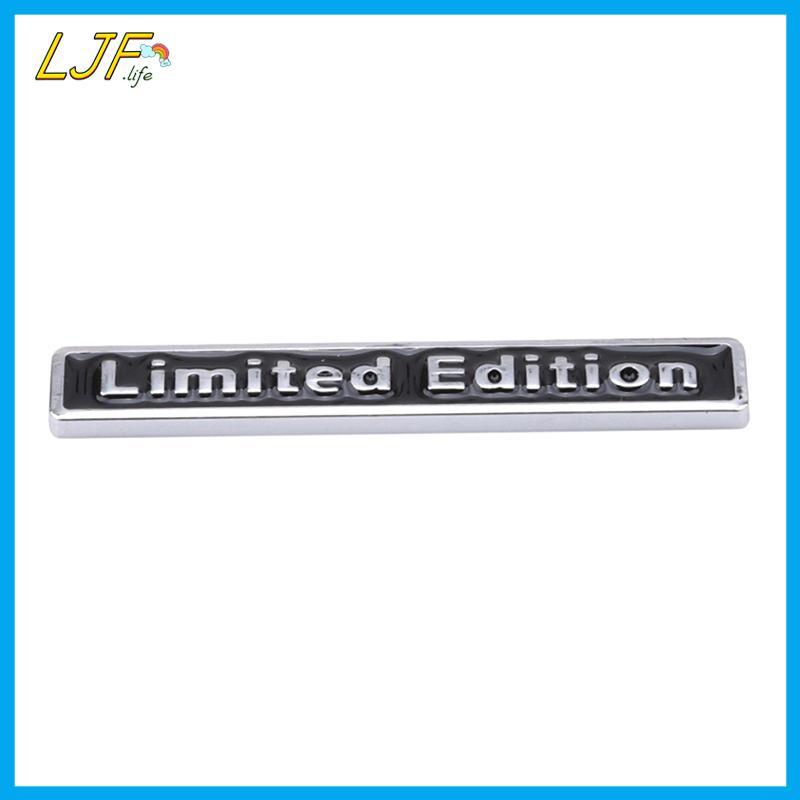 LJF 3D Chrome โลหะ Limited Edition Badge Universal Car Decal สําหรับรถจัดแต่งทรงผม Word Letter