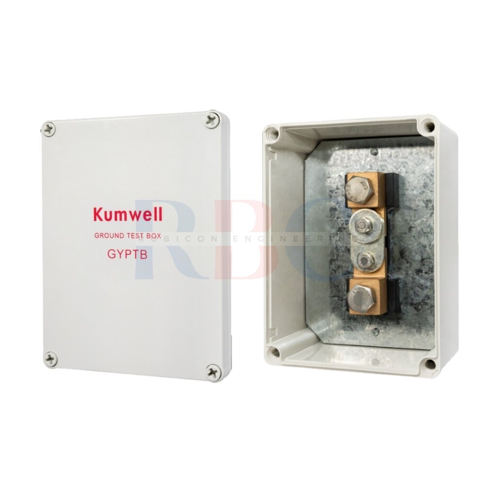 KUMWELL GYPTB กล่องพลาสติกกราวด์เทสบ๊อกซ์ (ABS Ground Test Box ) ขนาด 200x150x100 mm. Copper To Copper Conductor