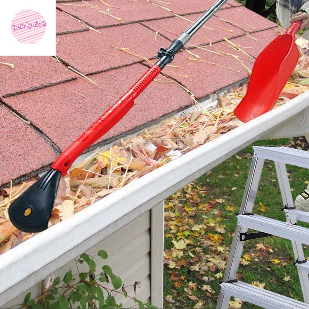 TRENDYTRIBE 5 ชิ้น Retractable Drain Gutter Scoop, ขยายใช้งานง่ายเครื่องมือทําความสะอาด Gutter Maint