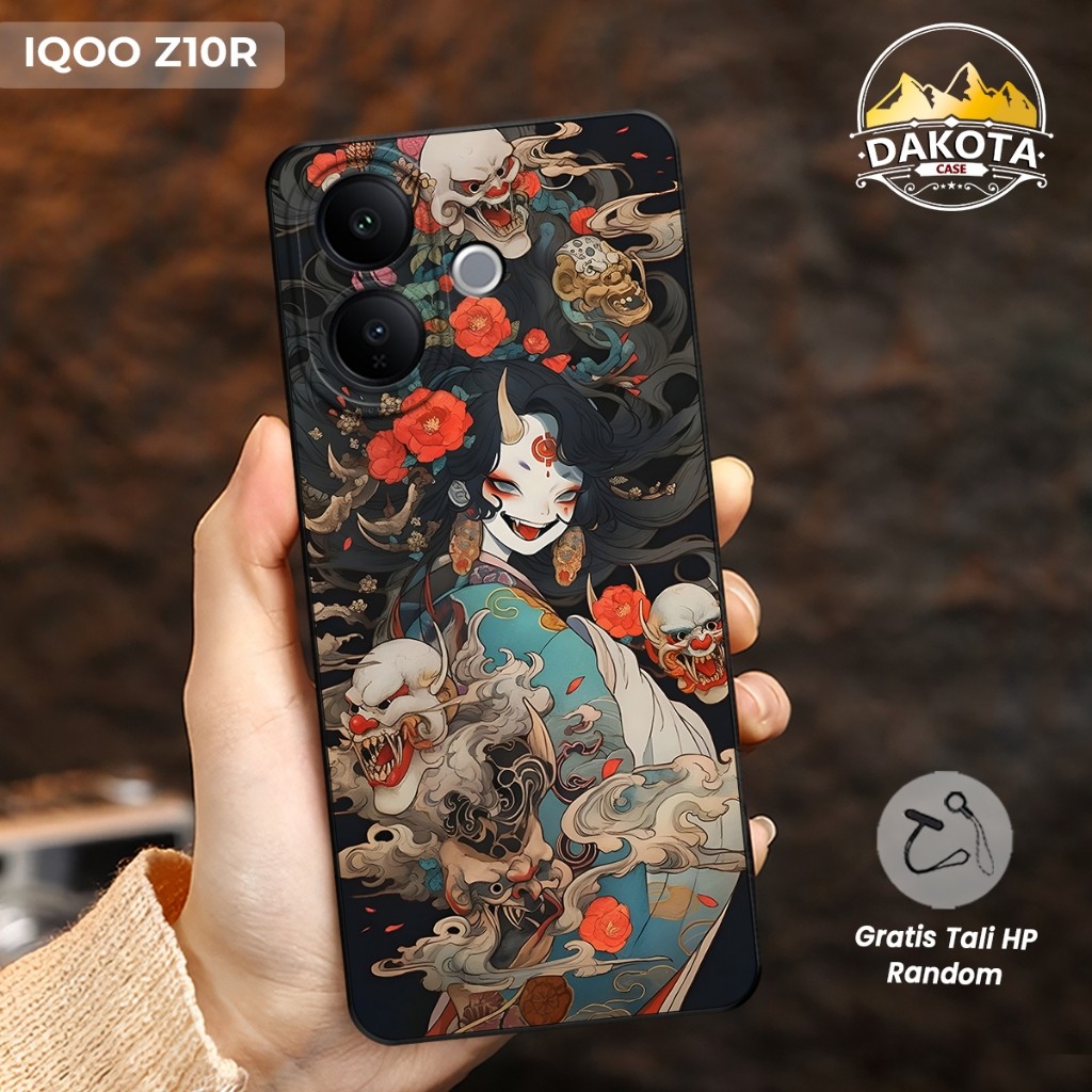 HP IQOO Z10R 5G/Z10 5G/Z9 5G/Z9X 5G/Z7 5G/Z7X 5G Yokai Oni Motif Softcase ยืดหยุ่น | IQOO Z Series Z