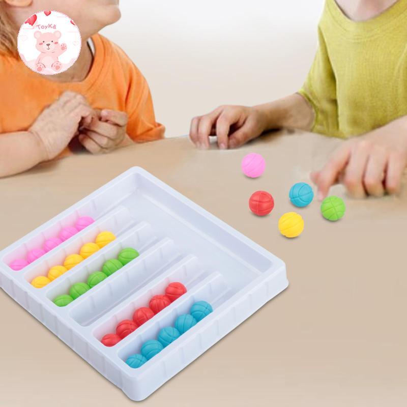 [Whbadguy] Color Sorting Ball Game Interactive Puzzle Sorting Toy Color Ball Return Educational Boar