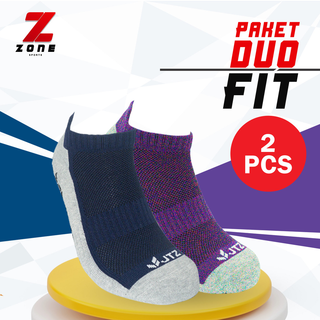 Zone - JTZ Fit ถุงเท้าข้อเท้ากันลื่น Duo Package