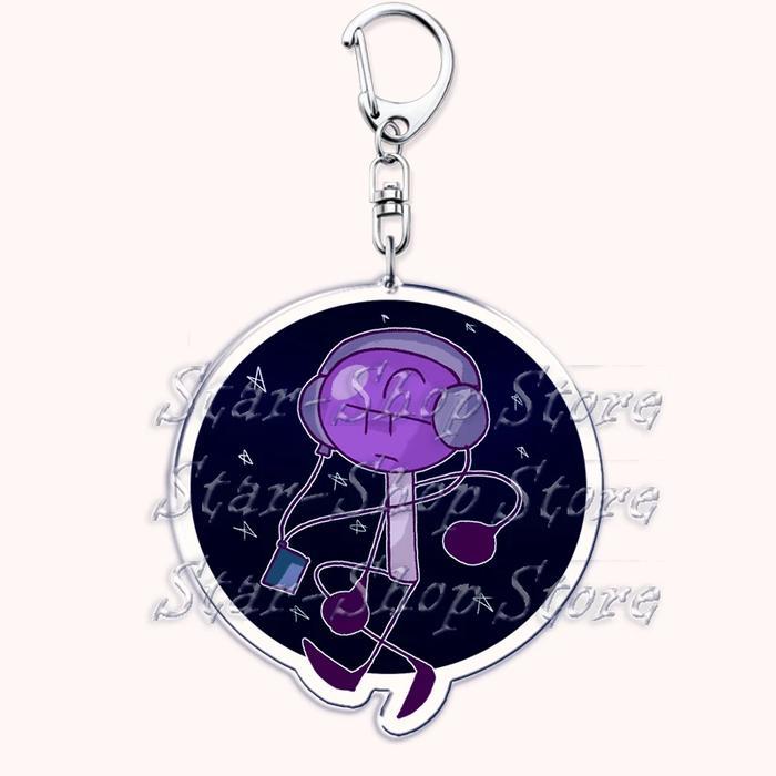 เกม BFDI BFB ตัวอักษรพวงกุญแจสําหรับอุปกรณ์เสริมกระเป๋า Firey Ruby Teardrop ดอกไม้ Pin Coiny ราคาแท็