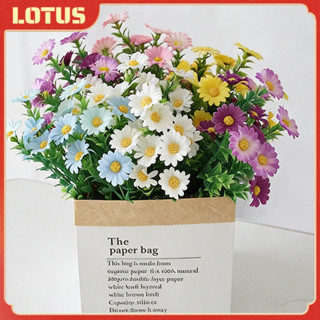 35cmช่อดอกไม้  จําลองดอกไม ้ พลาสติกเดซี ่ ขนาดเล ็ กหลายสีเ…