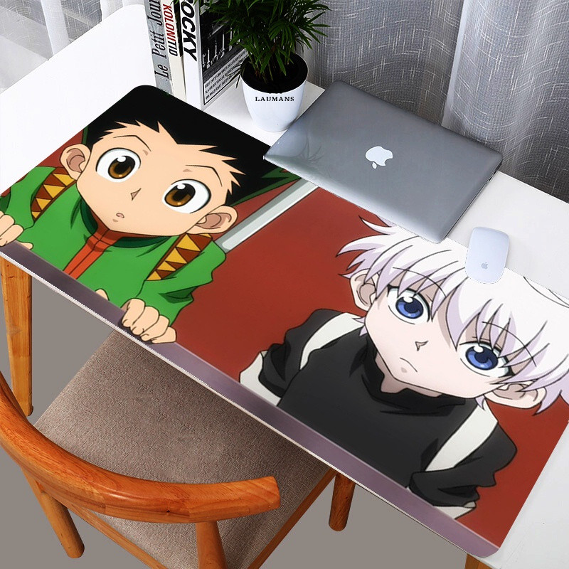 Anime Mousepad Pads Pc Gamer solo leveling Gaming Keyboard Pad Mouse Hunter x Hunter Setup Gamer-acb