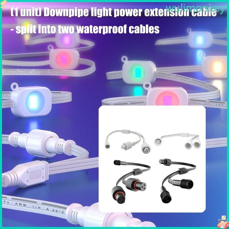 WU สายไฟกันน้ํา Y-Splitter สําหรับแสงกลางแจ้งถาวร Efy