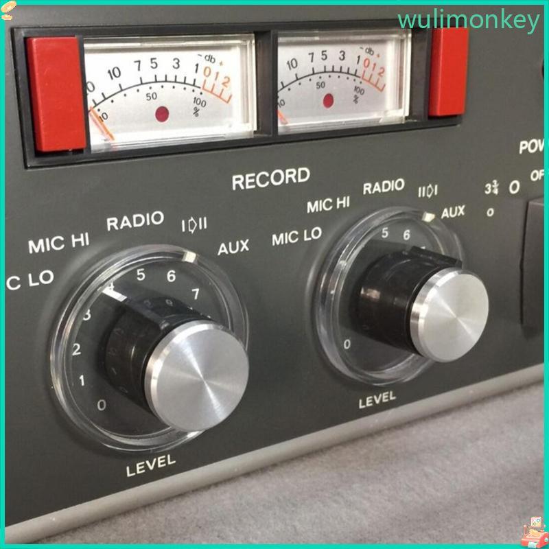 WU 4 ชิ้นที่เปิดขวดฝาครอบลูกบิดโลหะสําหรับ REVOX A77 A76 A78 เปิดฝาครอบลูกบิด