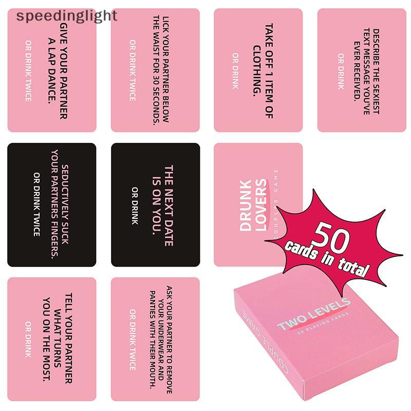 SPGH Drunk Lovers - Couples Games Couples Card Game For Date Night, 50 Game Cards, Romantic Valentin