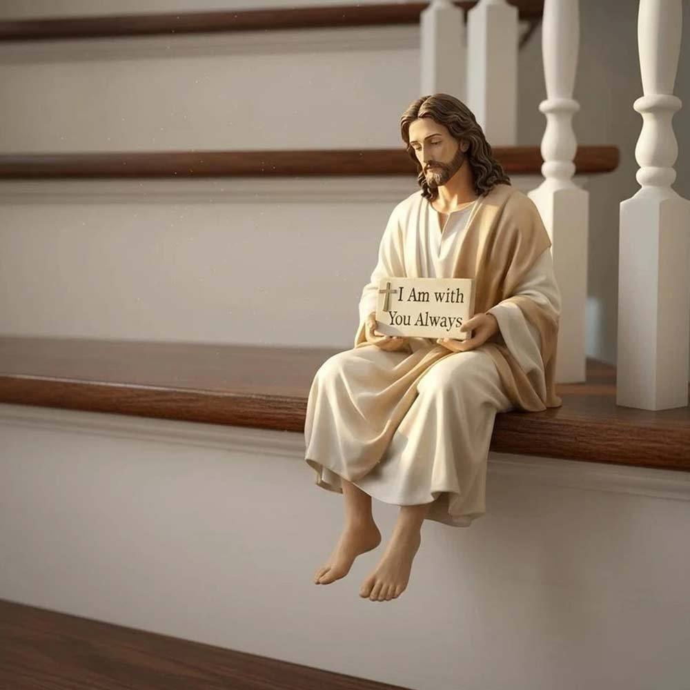 Jesus Christ Statue Resin Spiritual jesus figurines feature traditional painting skills