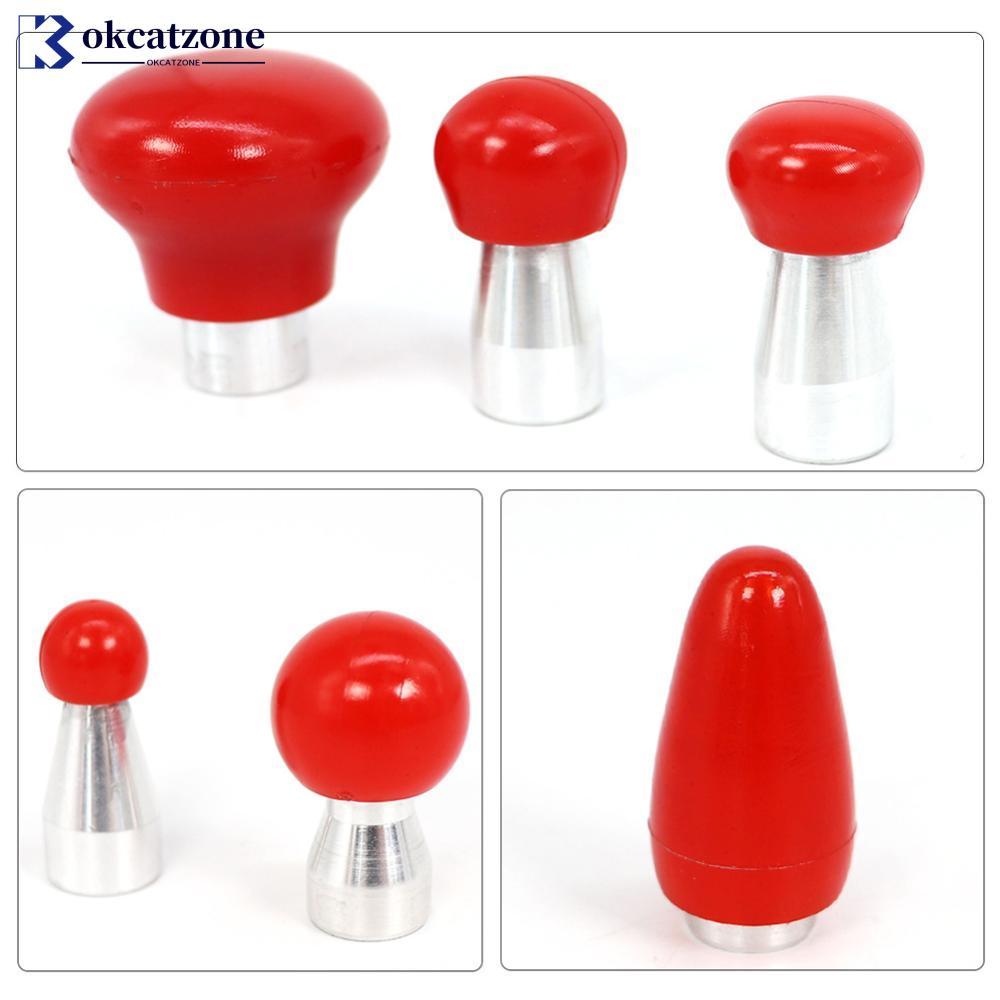 OKCATZONE 6 ชิ้นรถ Dent หนังหมวกค้อนเปลี่ยนหัว Dent Repair เปลี่ยนหัว Hook Top Pit เครื่องมือ M8 ด้า