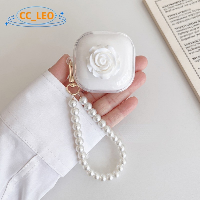 for Baseus Bowie E16 Case Cute Pearl Bracelet Pendant Clear Soft Case Suitable for Baseus Bowie E16 