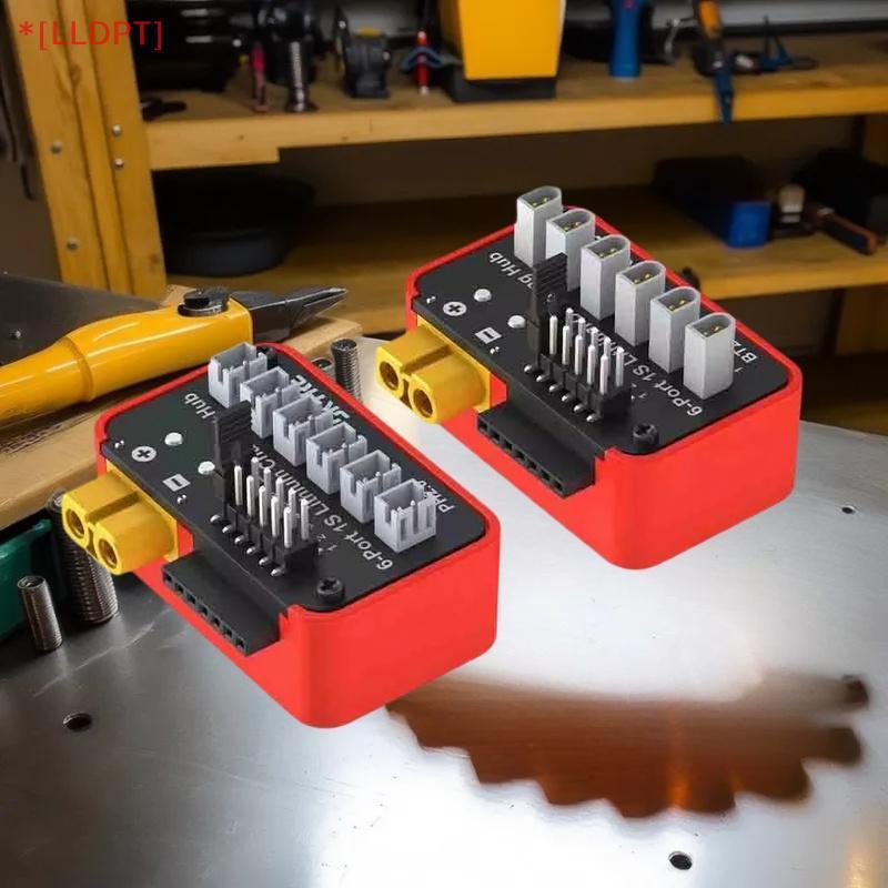 [LLDPT] 1 ชิ้น OSH 6-Port 1S แบตเตอรี่ชาร์จ Hub สําหรับ LiPo LiFe Li-ion LiHV รองรับ B6neo 2 B6neo +