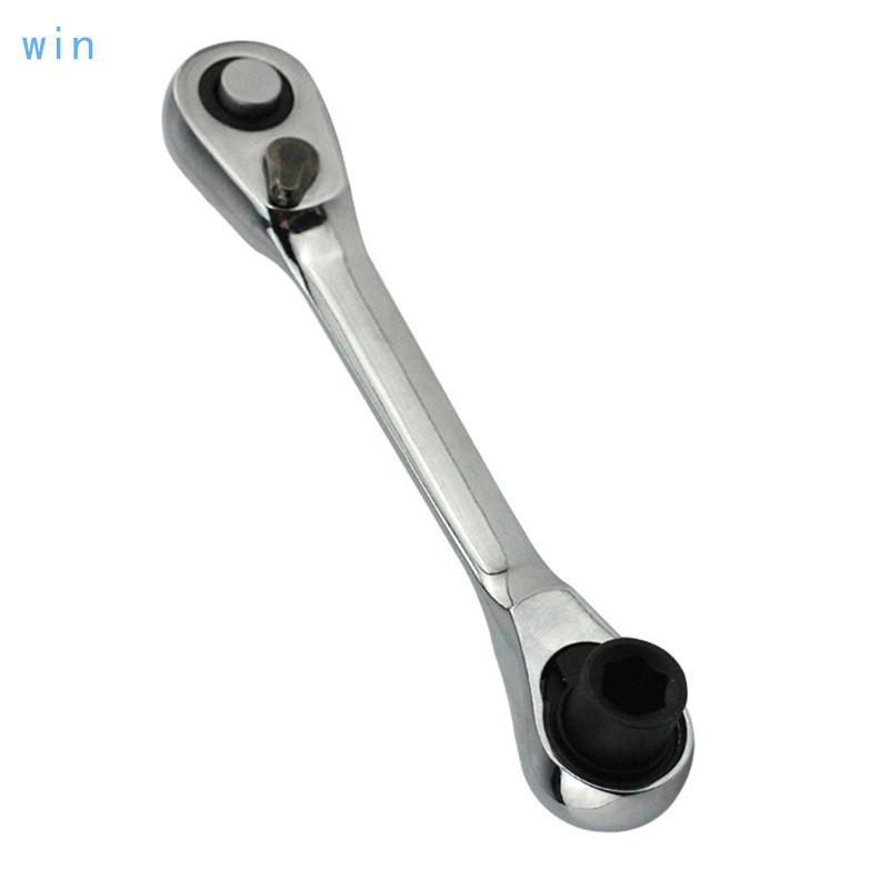 Win ชุดประแจวงล้อสองทิศทาง 72 ฟันสองหัวกันสนิม Electroplated Quick ชุดเครื่องมือแน่น Space Rep