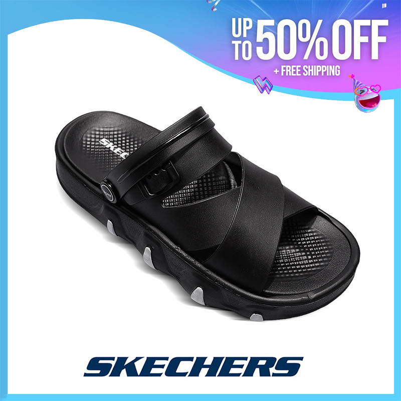 Skechers  Go Golf 600 Sandals รองเท้าแตะผู้ชายรองเท้าแตะกันกระแทก ULTRA Go น้ำหนักเบาและตอบสนองได้ดี