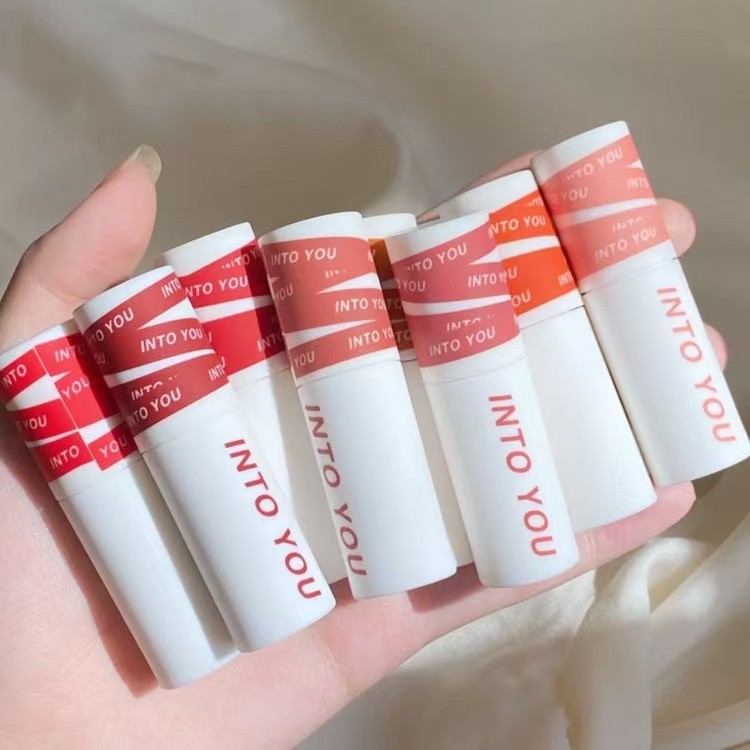 Popular~INTO YOU Xinmu and You Heroine's Dual-Use Lip and Cheek Matte Lipstick Matte Velvet Soft Mis