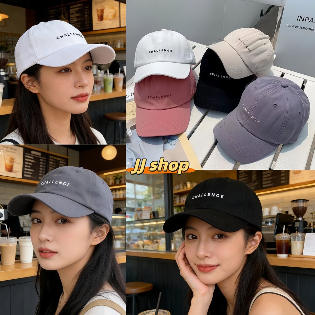 JJ Shop​💜พร้อมส่ง หมวกเบสบอลตัวอักษรแฟชั่นสำหรับผู้หญิง เข้ากันได้กับทุกแบบ สวย-MK-20