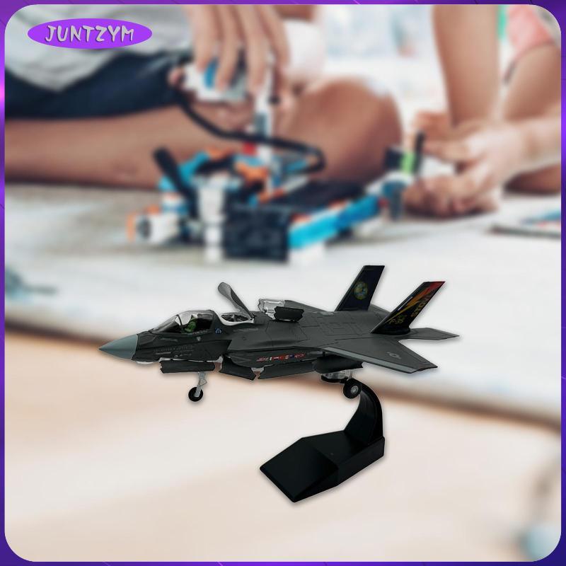 [juntzym] 1/72 F35 B Fighter Jet Model ชิ้นส่วนแสดงเครื่องบินสําหรับ Office และ Cafe