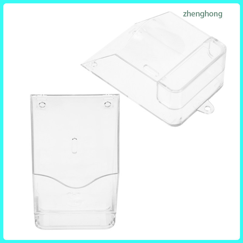 2 ชิ้น Access Control Rain Cover Door Bell Protector 10.00X6.50X4.00 ซม.โปร่งใส zhenghong