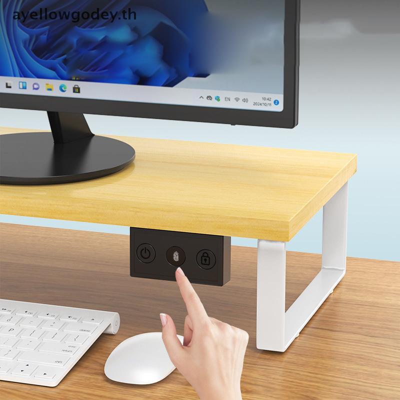 Ayellowgodoey USBputer สแกนลายนิ้วมือปุ่มสวิทช์ On Off Security Key Reader สําหรับ Windows Hello แล็