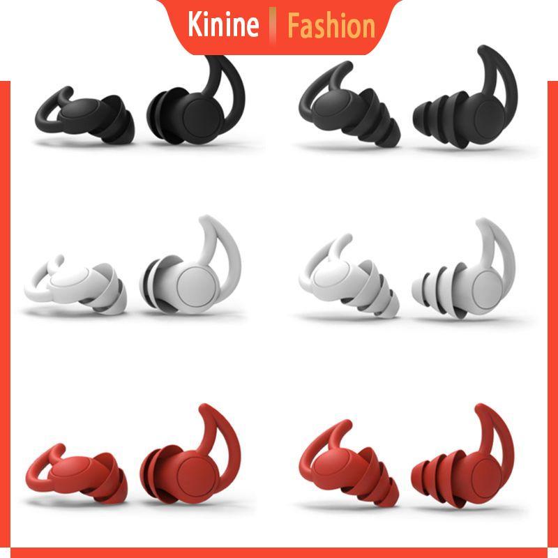 KIN Rhino Horn Design Ear Plugs กันน้ํานํากลับมาใช้ใหม่ Comfy สําหรับผู้ใหญ่วัยรุ่นอาบน้ําท่องกีฬาทา