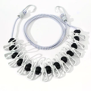 Travel แบบพกพา Clothesline Hook คลิปโรงแรมเสื้อผ้าแห้งพรุนฟรี Clothesline Windproof Travel ใช้ dgdaafaddaw 3.26 LFD2