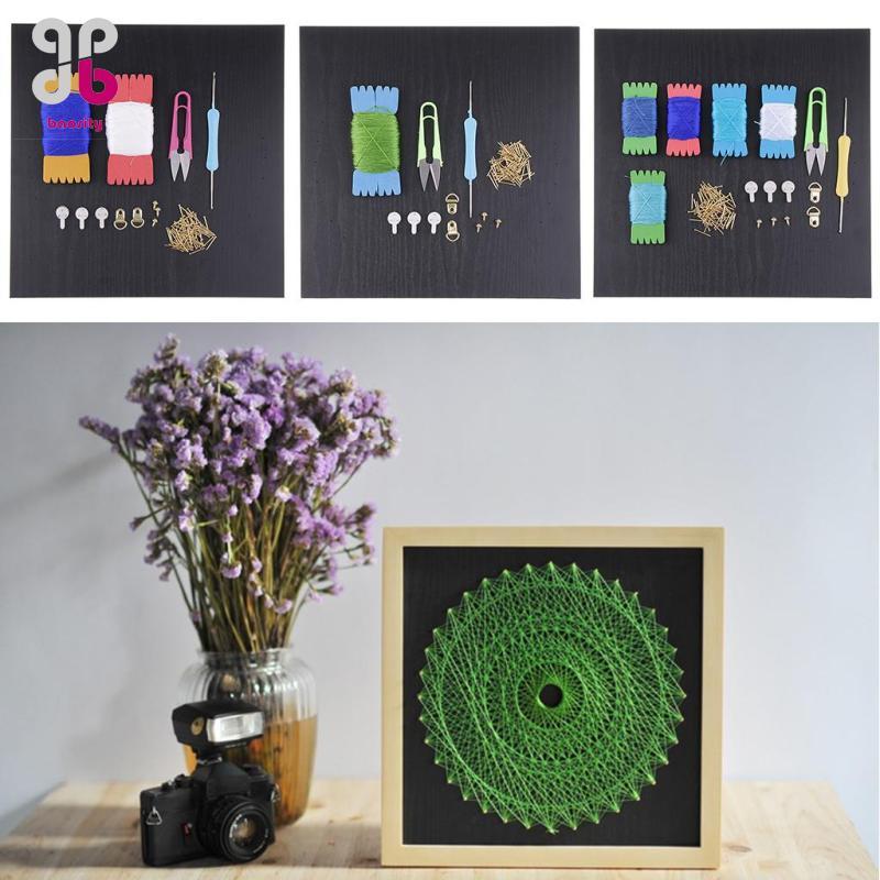 ความBaosity Creative Pin String Art String Art Kits สําหรับเด็กผู้ใหญ่ - Blue Birds Nest