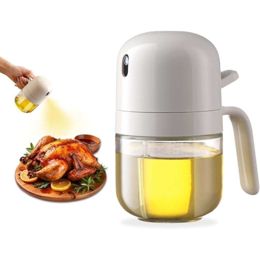 Oil Sprayer for Cooking, 10oz Olive Oil Sprayer Bottle, Kitchen Gadgets for Air Fryer, Canola Oil Sp