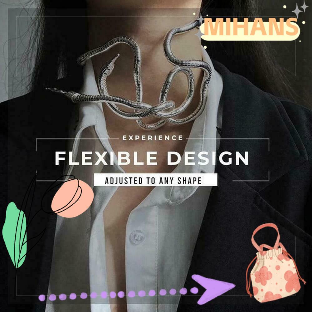 MIH สร้อยคองู Bendable 90CM Punk Snakelike Bracelet