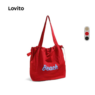 Lovito กระเป๋าถือสะพายไหล่ลำลองสไตล์เกาหลีใหม่สำหรับผู้หญิง …