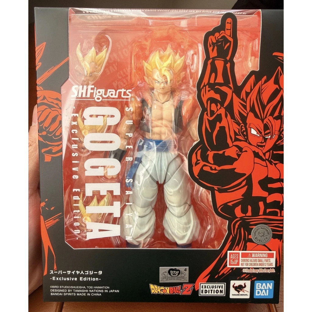 BANDAI NYC 2025C Dragon Ball Z SHFiguarts SHF Super Saiyan Gogeta Exclusive Edition ของเล่น