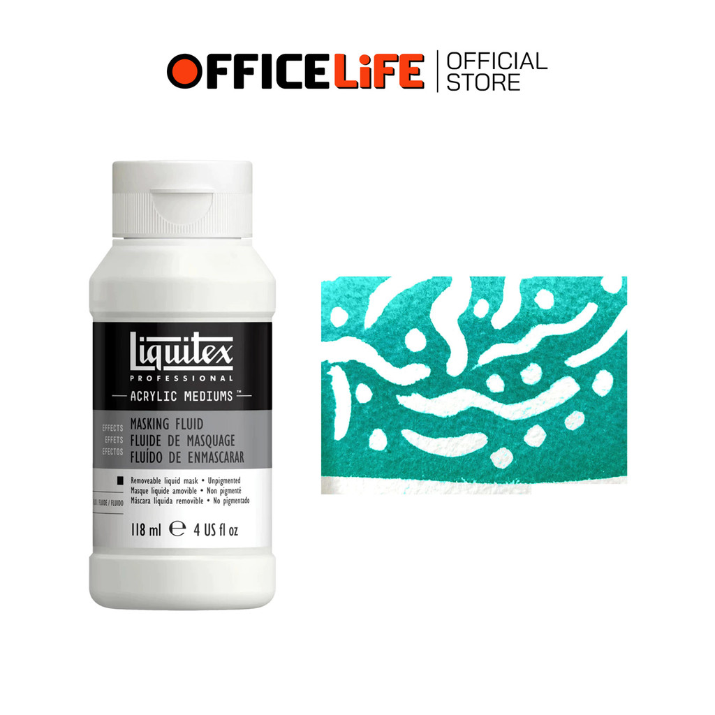 LIQUITEX (ลิควิเท็กซ์) สื่อผสม โปรเฟสชันนอล รุ่น MASKING FLUID ขนาด 118 ML ( 1 ขวด )