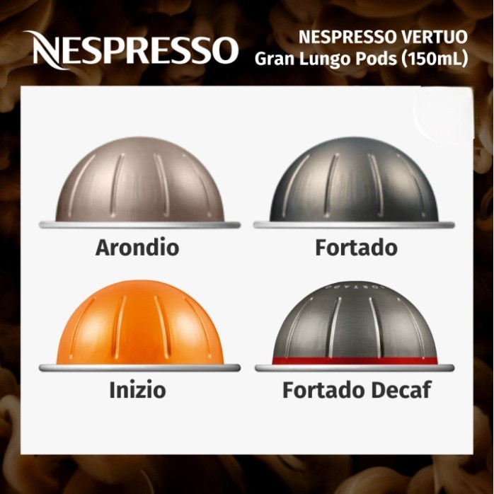 กาแฟแคปซูล Nespresso Vertuo - Gran Lungo