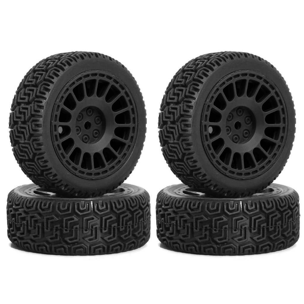 4pcs 68mm MJX HSP High-Grip ยาง Rally ยางสําหรับ Tamiya XV01 XV02 TT01 TT02 1/10 Scale RC รถ Racing อัพเกรดชุด