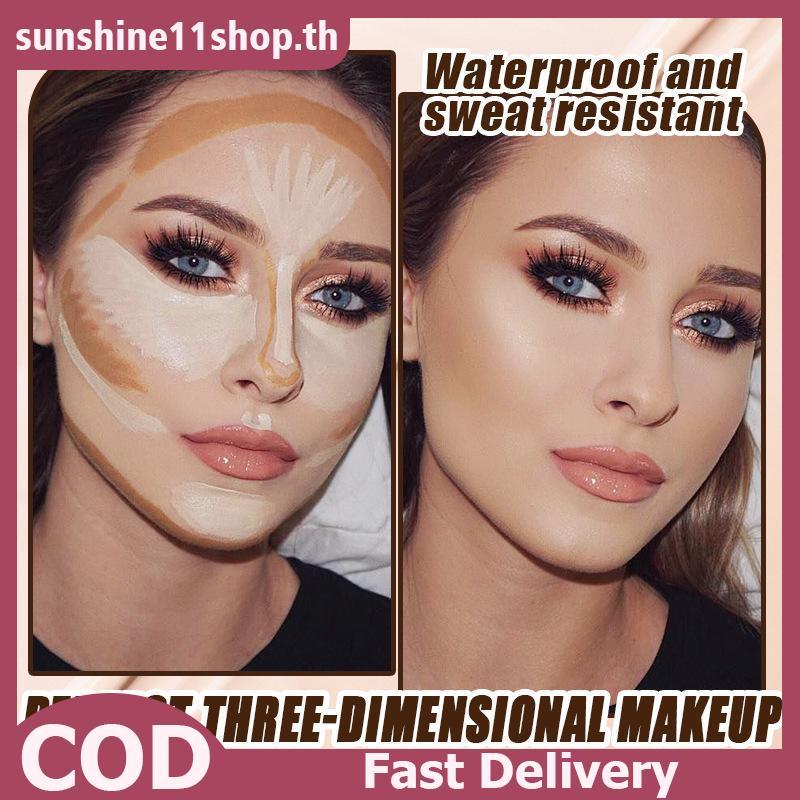 SUNSHOP 6 สี Liquid คอนซีลเลอร์ High Coverage กันน้ํายาวนาน Non Drying Cover สิว Dark Circles Founda