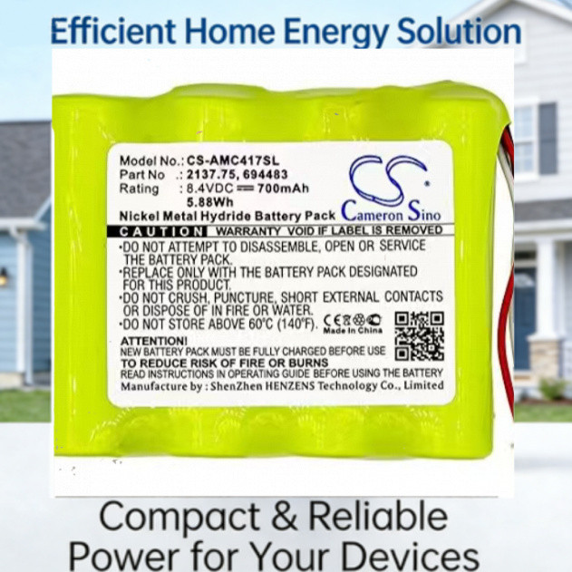 8.4V Replacement Battery for AEMC 2137.52 Tester, PEL 102 and Other Devices