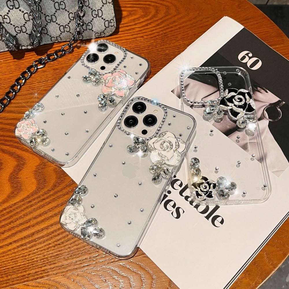 แฟชั่นBlingเพชรดอกไม้เคสโทรศัพท์สําหรับOppo Reno 16F 15F 15 Pro Max 14F 13F 11 12 13 Pro Reno14Pro Reno15F Reno14F Reno13 F Reno12 F