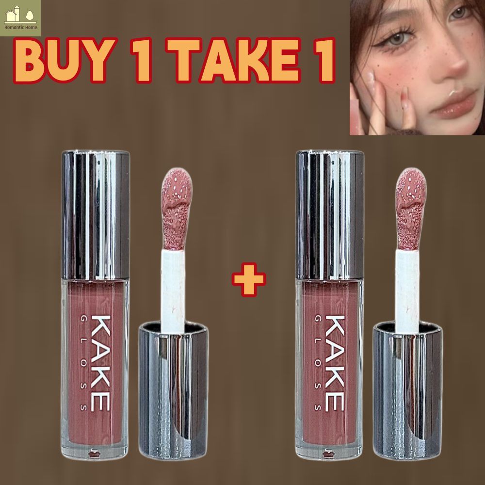 (ซื้อ 1 แถม 1) KAKE กลอส ลิควิดลิปกลอส  ลิปกลอสไฮยา ปากอิ่มฟู (ลิปสติก, ลิปปากฉ่ำวาว, ลิปกลอส)