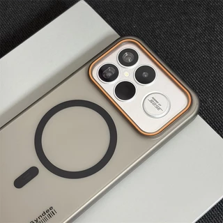 เคสโทรศัพท์สําหรับ Xiaomi Poco F8 F7 F6 F5 Pro/Ultra Poco X5 X6 X7 Pro Matte ฝาครอบแม่เหล็กโปร่งใสบาง Anti-fall ปลอก