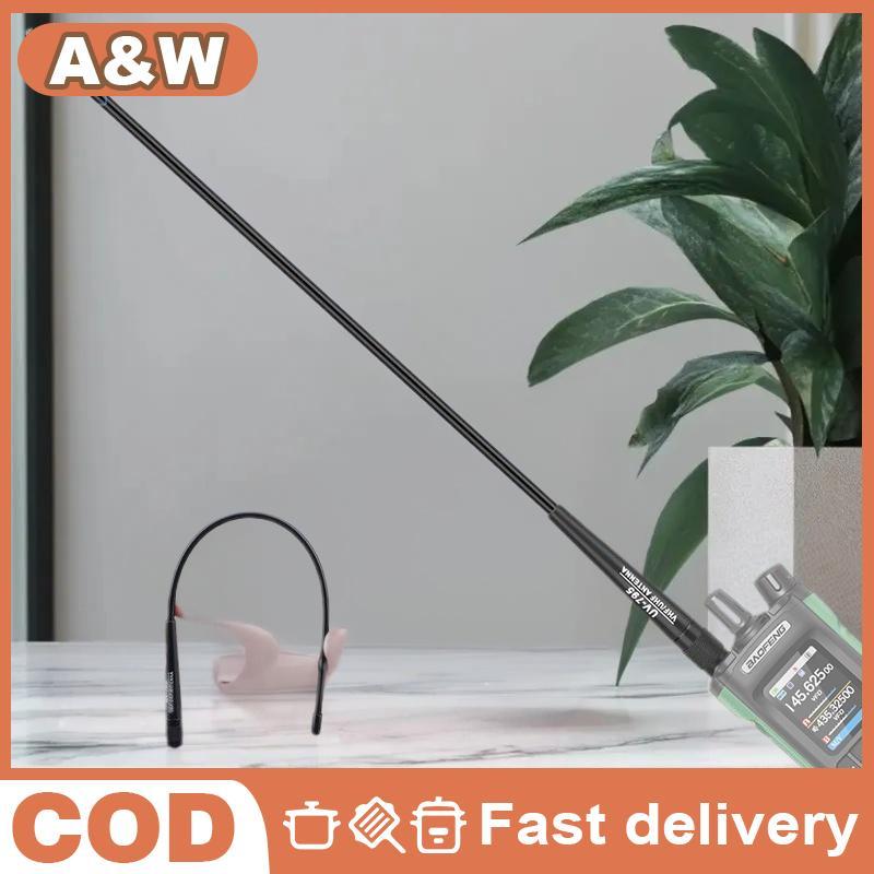 Null AR-795 SMA-F หญิง Dual Band VHF/UHF 136-174MHz/400-520MHz เสาอากาศอ่อน AR-795 สําหรับ UV-5R UV-