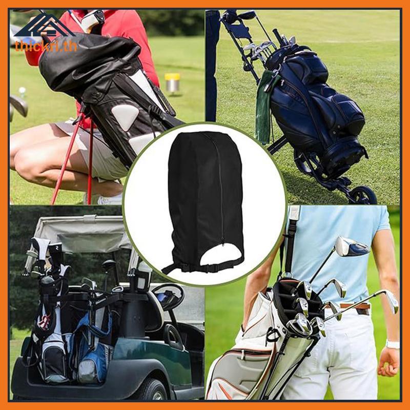 TT Bla ถุงกอล์ฟ Rain Cover กันฝุ่น Rain Hood Club Protector ถุงกอล์ฟแบบพกพา Rain Cover สําหรับถุงกอล