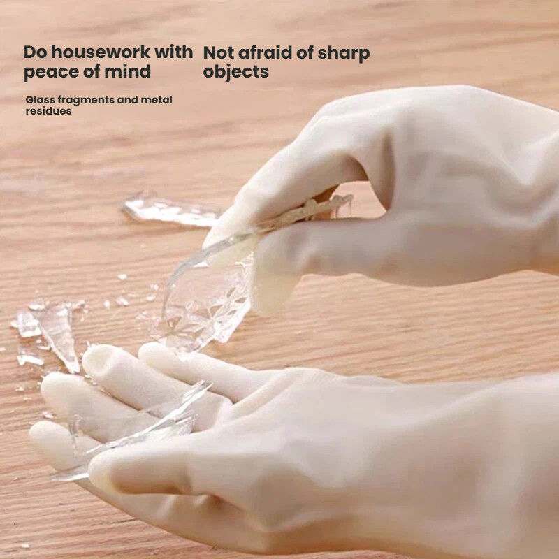 GRAREY ทําความสะอาดถุงมือไนไตรล์เกรดอาหารกันน้ํางานบ้านล้างจานห้องครัวทนทานประเภท